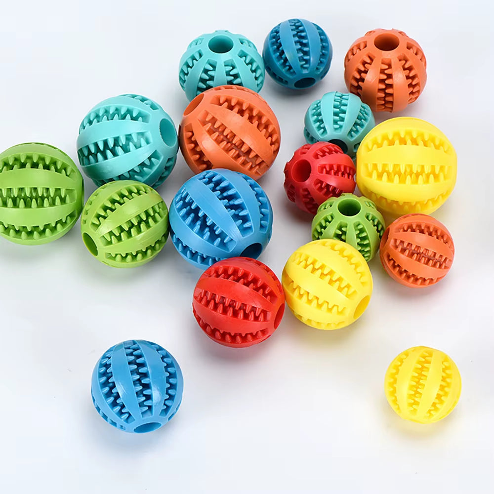Soft Pet Dog Toys Rubber Dog Ball for Puppy Funny Dog Toys for Pet Puppies Large Dog Tooth Clean Food Ball Toy Dogs Accessoires